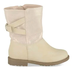 Bottes BEIGE Fille Motif Paillettes Fermeture éclair