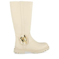 Bottes BEIGE Fille Motif Uni Fermeture éclair
