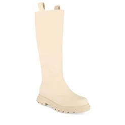 Bottes BEIGE Fille Motif Uni Fermeture éclair