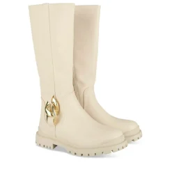Bottes BEIGE Fille Motif Uni Fermeture éclair