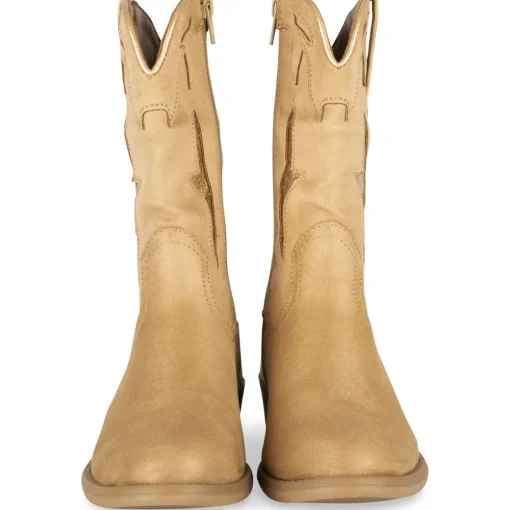 Bottes BEIGE Fille Motif Uni Fermeture éclair