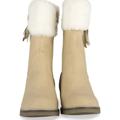 Bottes BEIGE Fille Motif Uni Fermeture éclair