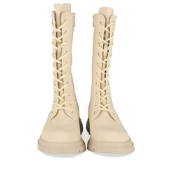 Bottes BEIGE Fille Motif Uni Lacets
