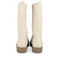 Bottes BEIGE Fille Motif Uni Lacets