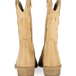 Bottes BEIGE Fille Motif Uni Fermeture éclair