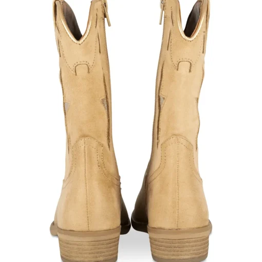 Bottes BEIGE Fille Motif Uni Fermeture éclair