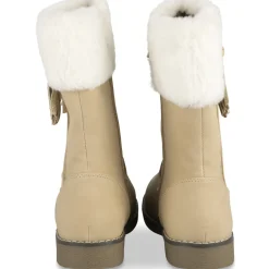 Bottes BEIGE Fille Motif Uni Fermeture éclair