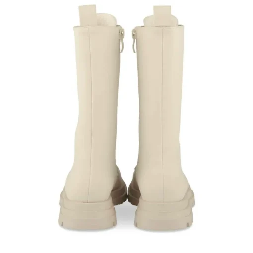 Bottes BEIGE Fille Motif Uni Lacets