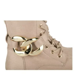 Bottes BEIGE Fille Motif Uni Lacets