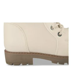 Bottes BEIGE Fille Motif Uni Lacets
