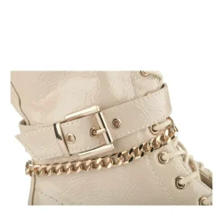 Bottes BEIGE Fille Motif Uni Lacets