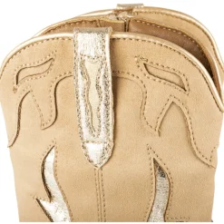 Bottes BEIGE Fille Motif Uni Fermeture éclair