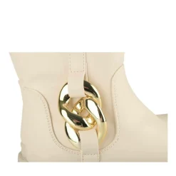 Bottes BEIGE Fille Motif Uni Fermeture éclair