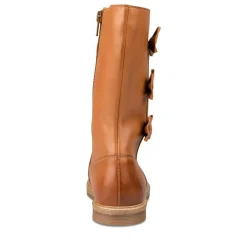 Bottes COGNAC Fille CUIR Fermeture éclair