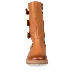 Bottes COGNAC Fille CUIR Fermeture éclair