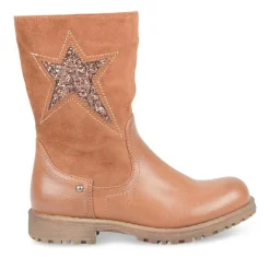 Bottes COGNAC Fille Fermeture éclair