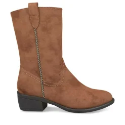 Bottes COGNAC Fille Fermeture éclair