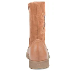 Bottes COGNAC Fille Fermeture éclair