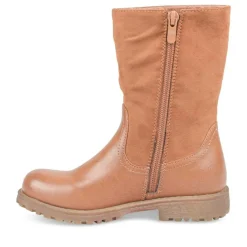 Bottes COGNAC Fille Fermeture éclair
