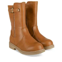 Bottes COGNAC Fille Motif Paillettes Fermeture éclair