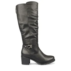 Bottes Confort NOIR Femme Fermeture éclair