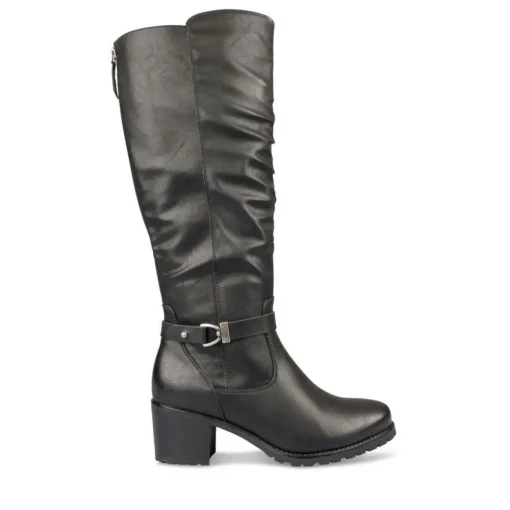 Bottes Confort NOIR Femme Fermeture éclair