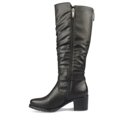 Bottes Confort NOIR Femme Fermeture éclair