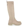 Bottes Cuissarde BEIGE Fille Motif Uni Fermeture éclair