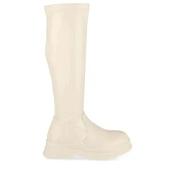 Bottes Cuissarde BEIGE Fille Motif Uni Fermeture éclair