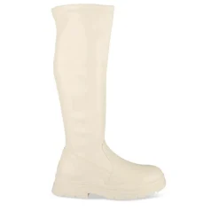 Bottes Cuissarde BEIGE Fille Motif Uni Fermeture éclair