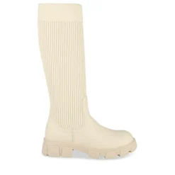 Bottes Cuissarde BEIGE Fille Motif Uni A Enfiler