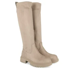 Bottes Cuissarde BEIGE Fille Motif Uni Fermeture éclair