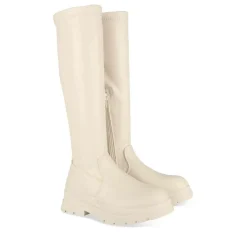 Bottes Cuissarde BEIGE Fille Motif Uni Fermeture éclair