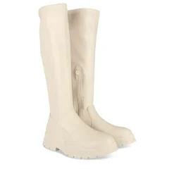 Bottes Cuissarde BEIGE Fille Motif Uni Fermeture éclair