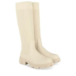 Bottes Cuissarde BEIGE Fille Motif Uni A Enfiler