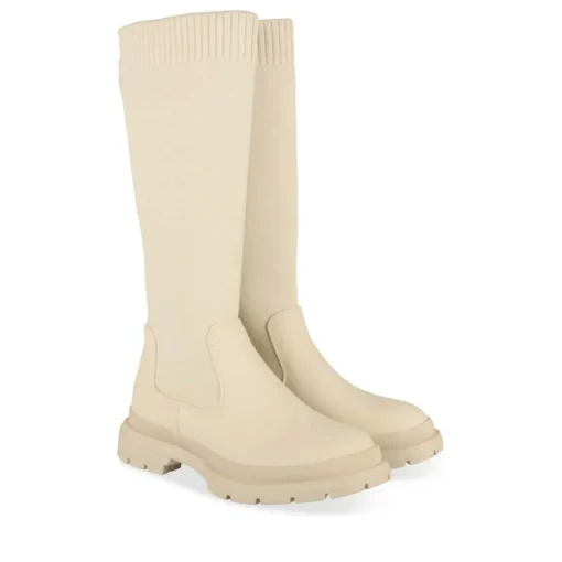 Bottes Cuissarde BEIGE Fille Motif Uni A Enfiler