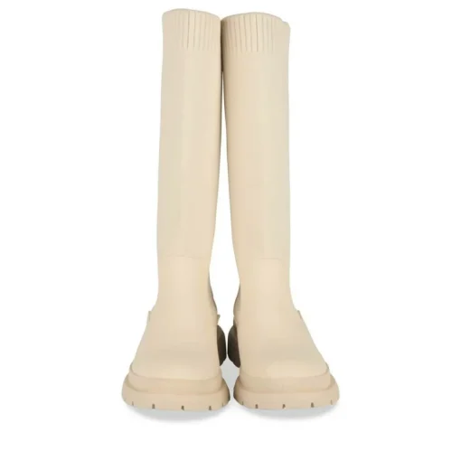 Bottes Cuissarde BEIGE Fille Motif Uni A Enfiler