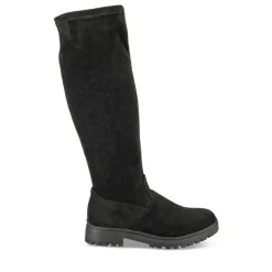 Bottes Cuissarde NOIR Fille Motif Uni Fermeture éclair