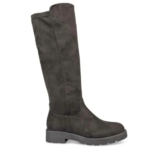 Bottes Cuissarde NOIR Fille Motif Uni Fermeture éclair