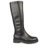 Bottes Cuissarde NOIR Fille Motif Uni Fermeture éclair