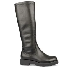 Bottes Cuissarde NOIR Fille Motif Uni Fermeture éclair