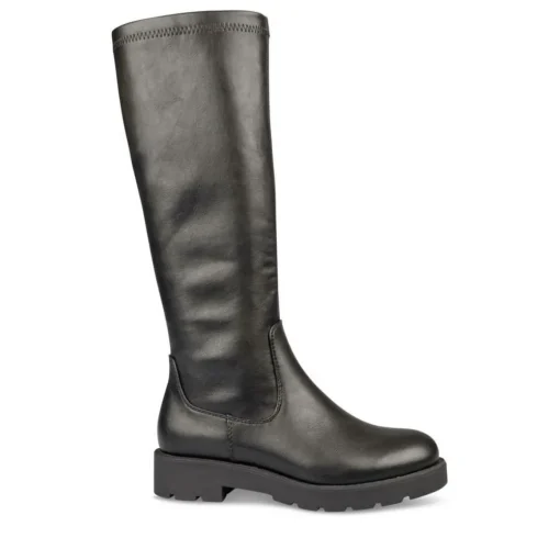 Bottes Cuissarde NOIR Fille Motif Uni Fermeture éclair