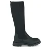 Bottes Cuissarde NOIR Fille Motif Uni A Enfiler