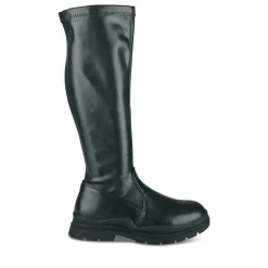 Bottes Cuissarde NOIR Fille Motif Uni Fermeture éclair