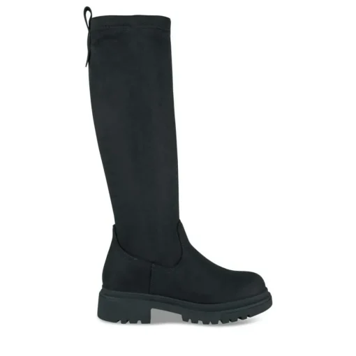 Bottes Cuissarde NOIR Fille Motif Uni Fermeture éclair