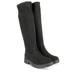 Bottes Cuissarde NOIR Fille Motif Uni Fermeture éclair