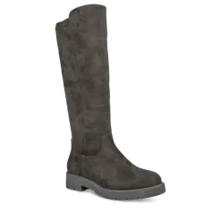 Bottes Cuissarde NOIR Fille Motif Uni Fermeture éclair
