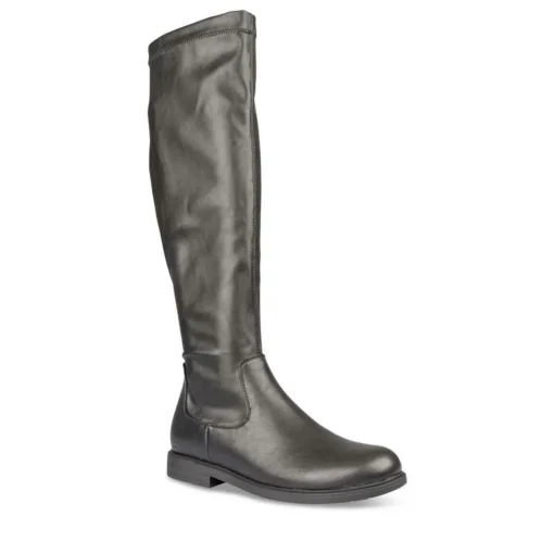 Bottes Cuissarde NOIR Fille Motif Uni Fermeture éclair