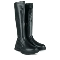 Bottes Cuissarde NOIR Fille Motif Uni Fermeture éclair