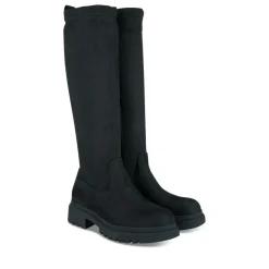 Bottes Cuissarde NOIR Fille Motif Uni Fermeture éclair